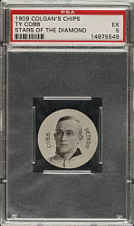 1909-1911 E254 Colgan's Chips Ty Cobb PSA EX 5