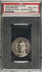 1909-1911 E254 Colgan's Chips Tris Speaker PSA NM-MT 8 - 1 of 3 - Highest Graded!