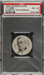 1909-1911 E254 Colgan's Chips Ty Cobb PSA NM-MT 8