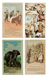 Nineteenth-Century "K" Arbuckle Coffee Trade Cards Complete and Near-Complete Set Collection (8 Sets, 449 Cards)