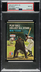 1968 Atlantic Oil Unopened Play Ball Pack PSA NM-MT 8