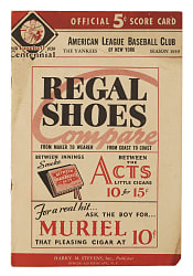 1939 All-Star Game Program with Joe DiMaggio, Lou Gehrig, Mel Ott, and Hank Greenberg