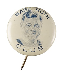 Late 1920s Babe Ruth Club Pin (Ex-Barry Halper Collection)