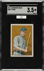 1911-1914 D304 Brunners Bread Ty Cobb SGC VG+ 3.5 (MBA Silver Diamond)