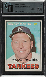 1967 Topps #150 Mickey Mantle GAI NM+ 7.5