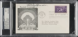 1939 Tris Speaker Signed Baseball Centennial First-Day Cover PSA/DNA MINT 9