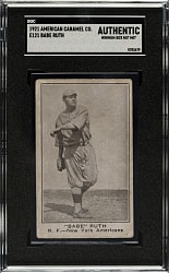 1921 E121 American Caramel (Series of 80) "Babe" Ruth - SGC