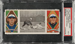 1912 T202 Hassan Triple Folder "Lord Catches His Man" Lord/Tannehill (Joe Jackson Middle Panel) PSA VG 3