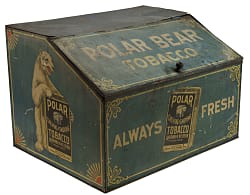 Circa 1910 Polar Bear Tobacco Retail Display Tin