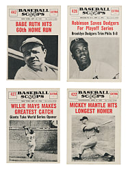 1961 Nu-Card "Baseball Scoops" Complete Set (80)