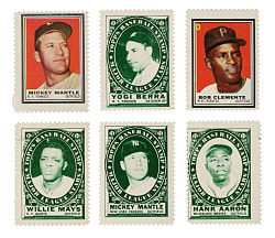 1961 and 1962 Topps Stamps Collection (320) Including 38 Hall of Famers