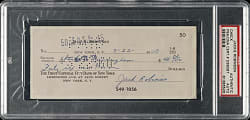 1960 Jackie Robinson Signed Check - PSA/DNA