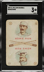 1889-1890 E. R. Williams Cap Anson and Buck Ewing SGC VG 3