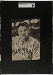 1949 Pacific Coast Sports Publishing (American Association) Babe Ruth SGC EX 5