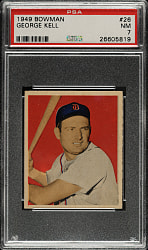 1949 Bowman #26 George Kell PSA NM 7