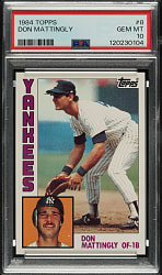 1984 Topps #8 Don Mattingly Rookie PSA GEM MINT 10