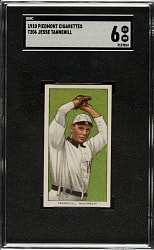 1909-1911 T206 White Border Jesse Tannehill SGC EX/NM 6