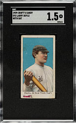 1909 E92 Croft's Candy Larry Doyle with Bat SGC FAIR 1.5 - Blue Back