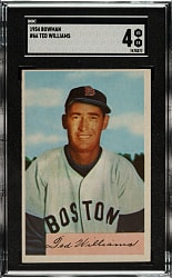 1954 Bowman #66 Ted Williams SGC VG/EX 4