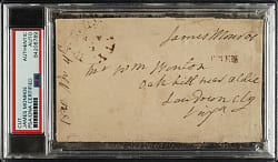 1820 James Monroe Signed Free Frank - PSA/DNA