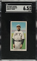 1909-1911 T206 White Border Rube Marquard Hands At Thighs SGC EX/NM+ 6.5