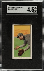 1909-1911 T206 White Border Jimmy Hart Southern Leaguer SGC VG/EX+ 4.5
