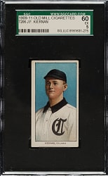 1909-1911 T206 White Border J. F. Kiernan Southern Leaguer SGC EX 60 - Old Mill Back
