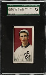 1909-1911 T206 White Border Tom Guiheen Southern Leaguer SGC EX 60 - Old Mill Back