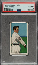 1909-1911 T206 White Border Jack White PSA EX-MT 6