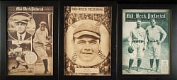 1921 to 1931 New York Times "Mid-Week Pictorial” Magazine Collection (7) All Featuring Babe Ruth!