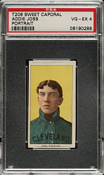 1909-1911 T206 White Border Addie Joss Portrait PSA VG-EX 4
