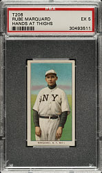 1909-1911 T206 White Border Rube Marquard Hands At Thighs PSA EX 5