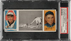 1912 T202 Hassan Triple Folder "Schaefer Steals Second" Clark Griffith/McBride PSA NM 7
