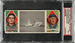 1912 T202 Hassan Triple Folder "The Scissors Slide" Birmingham/Turner PSA NM 7