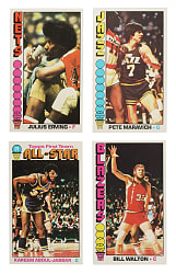 High-Grade 1976-1977 Topps Basketball Complete Set (144)