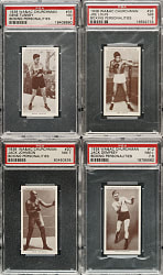 1938 W. A. & A. C. Churchman "Boxing Personalities" PSA-Graded Complete Set (50)