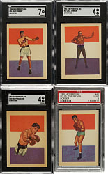 1956 Adventure Gum Complete Set (100) with 20 PSA- and SGC-Graded Cards Including Rare Max Schmeling PSA EX 5