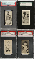 1938 F. C. Cartledge "Famous Prize Fighters" PSA- and SGC-Graded Near-Complete Set (48/50)