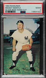 1964 Rawlings Glove Box Mickey Mantle PSA GOOD 2