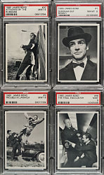 1965 Philadelphia "James Bond" PSA-Graded Complete Set (66)