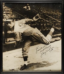 1938 Johnny Vander Meer Signed Photograph PSA/DNA GEM MINT 10 - From the Ruth Family Collection