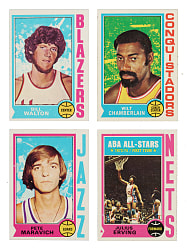 High-Grade 1974-1975 Topps Basketball Complete Set (264)