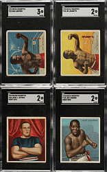 Circa 1910 T218 Mecca "Champion Athletes and Prize Fighters" Near-Complete Set (121/153)