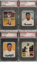1950 Bowman Complete Set (252) Including 18 PSA-Graded Cards