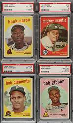 1959 Topps Complete Set (572) Including 18 PSA- and BVG-Graded Cards