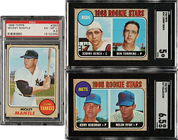 1968 Topps Complete Set (598) Including #177 Nolan Ryan Rookie SGC EX/NM+ 6.5