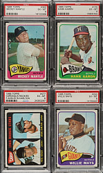 1965 Topps Complete Set (598) Including #350 Mickey Mantle PSA EX-MT 6