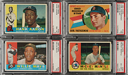 1960 Topps Complete Set (572) Including 20 PSA-Graded Cards