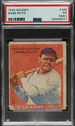 1933 R319 Goudey #149 Babe Ruth PSA POOR 1 (MC)