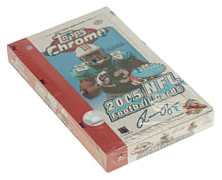 2005 Topps Chrome Football Factory-Sealed Unopened Hobby Box (24 Boxes) - Aaron Rodgers Rookie Year